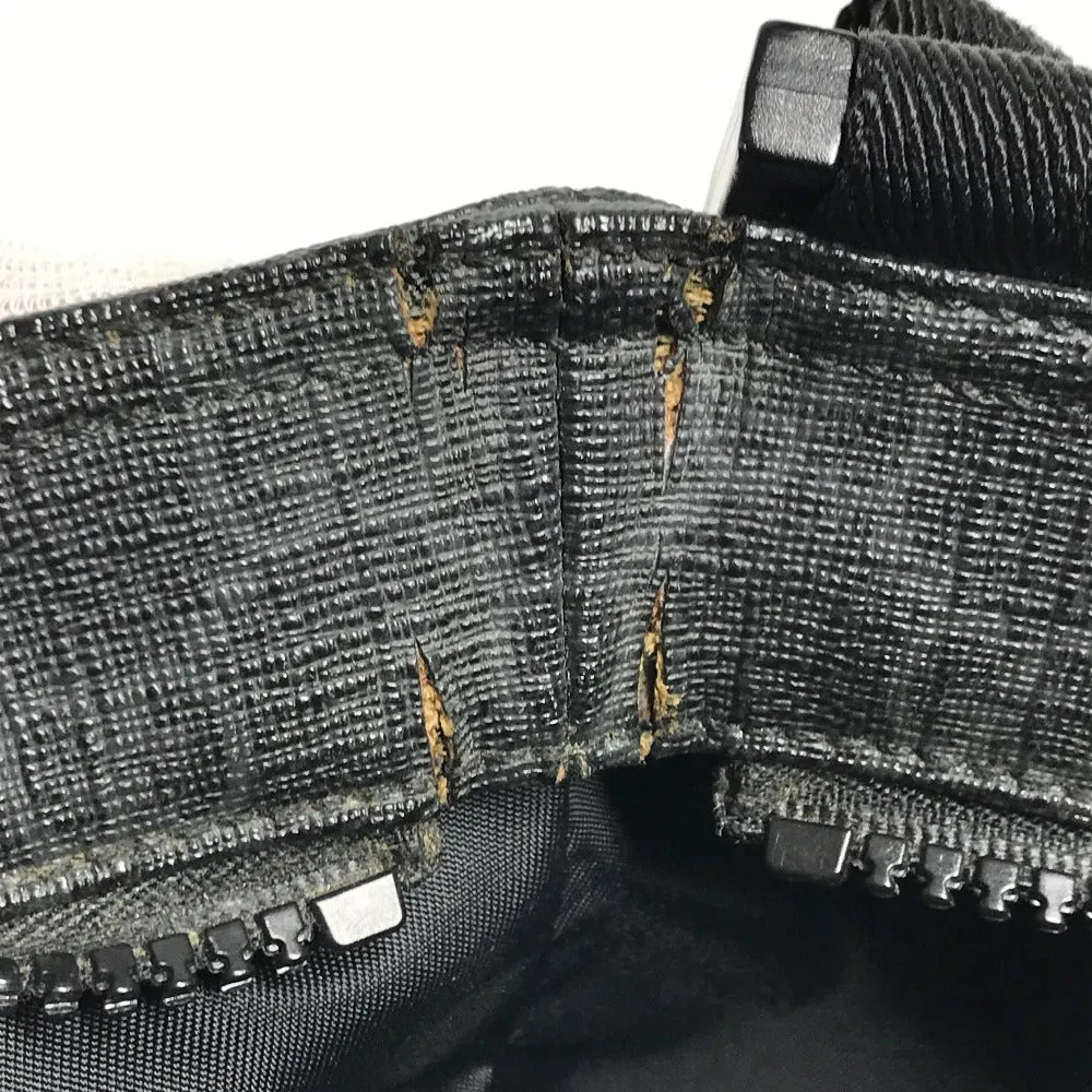 GUCCI Shoulder Bag 162904 GG Supreme Canvas black GG Supreme flat mens Used
