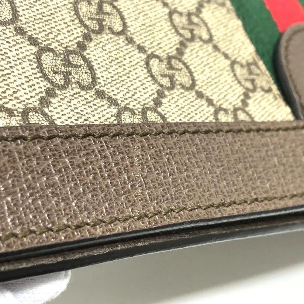 GUCCI Shoulder Bag 503877 GG Supreme Canvas Brown Ophidia GG Small Women Used
