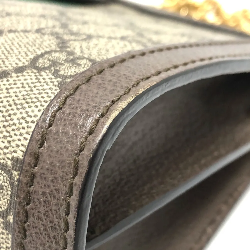 GUCCI Shoulder Bag 503877 GG Supreme Canvas Brown Ophidia GG Small Women Used