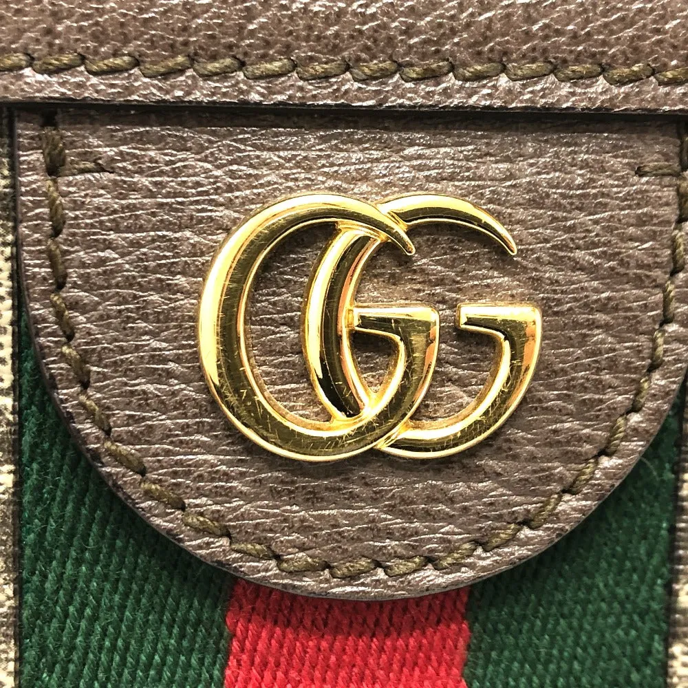 GUCCI Shoulder Bag 503877 GG Supreme Canvas Brown Ophidia GG Small Women Used