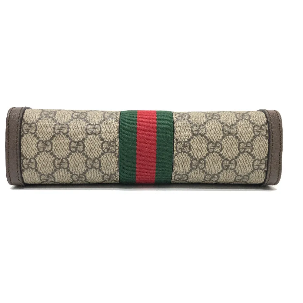 GUCCI Shoulder Bag 503877 GG Supreme Canvas Brown Ophidia GG Small Women Used