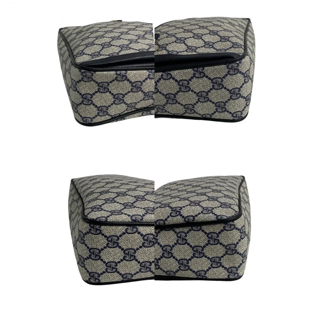 GUCCI Shoulder Bag leather Navy
