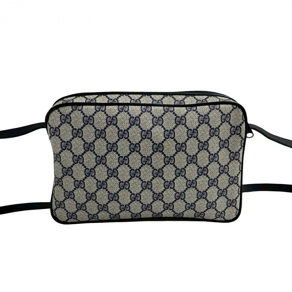 GUCCI Shoulder Bag leather Navy