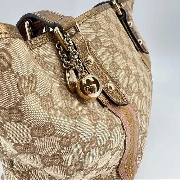 Gucci Vintage Abbey ball cloth shoulder bag TWS