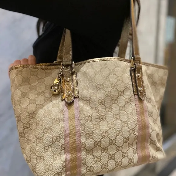 Gucci Vintage Abbey ball cloth shoulder bag TWS