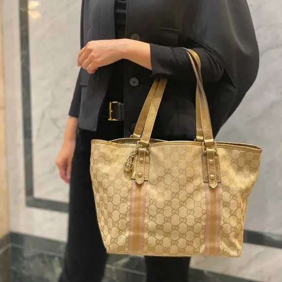 Gucci Vintage Abbey ball cloth shoulder bag TWS