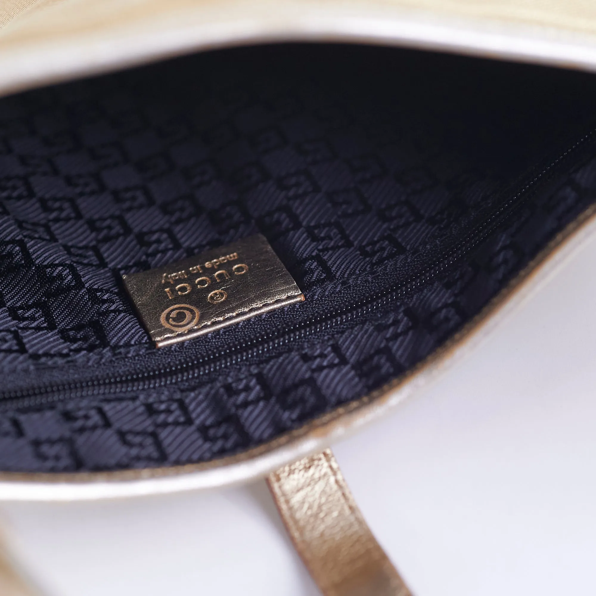 Gucci Vintage Jackie Gold Shoulder Bag
