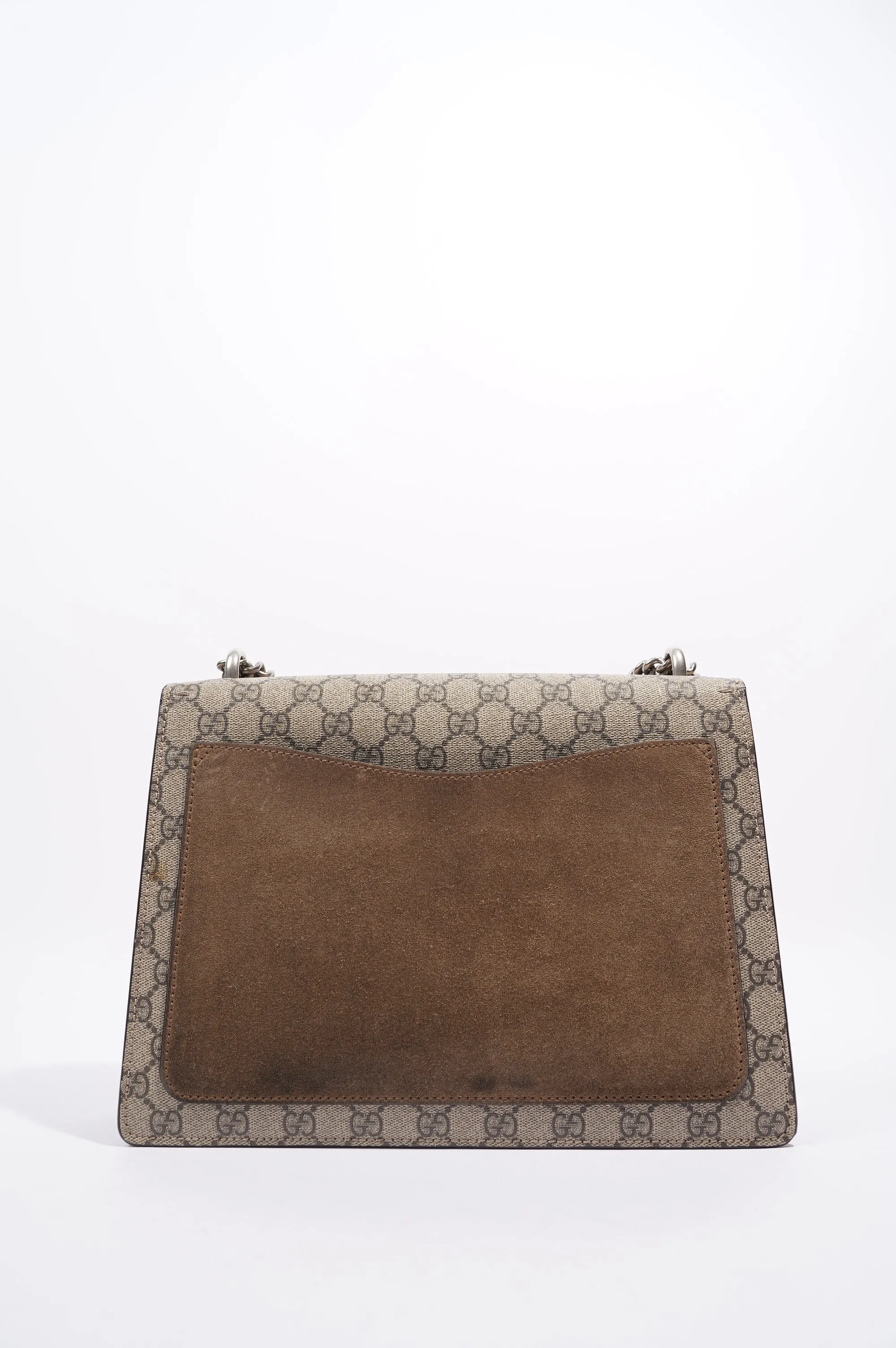 Gucci Womens Dionysus Shoulder Bag Brown Canvas / Leather Medium