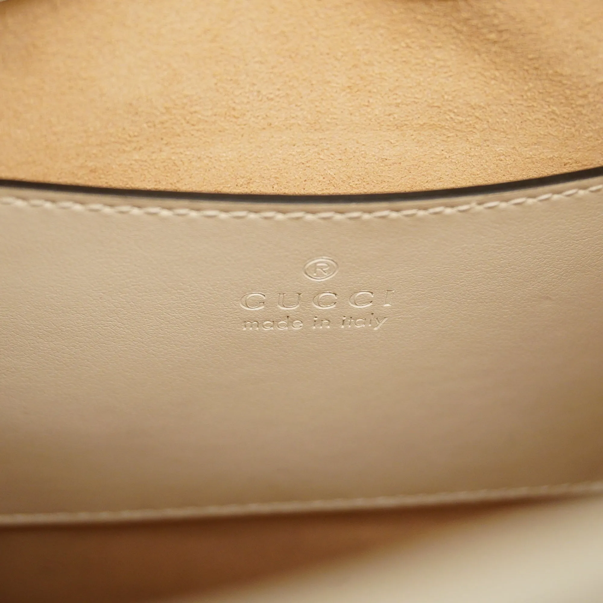 GUCCIAuth  GG Marmont 2WAY Bag 696123 Women's Leather Handbag,Shoulder Bag Ivory