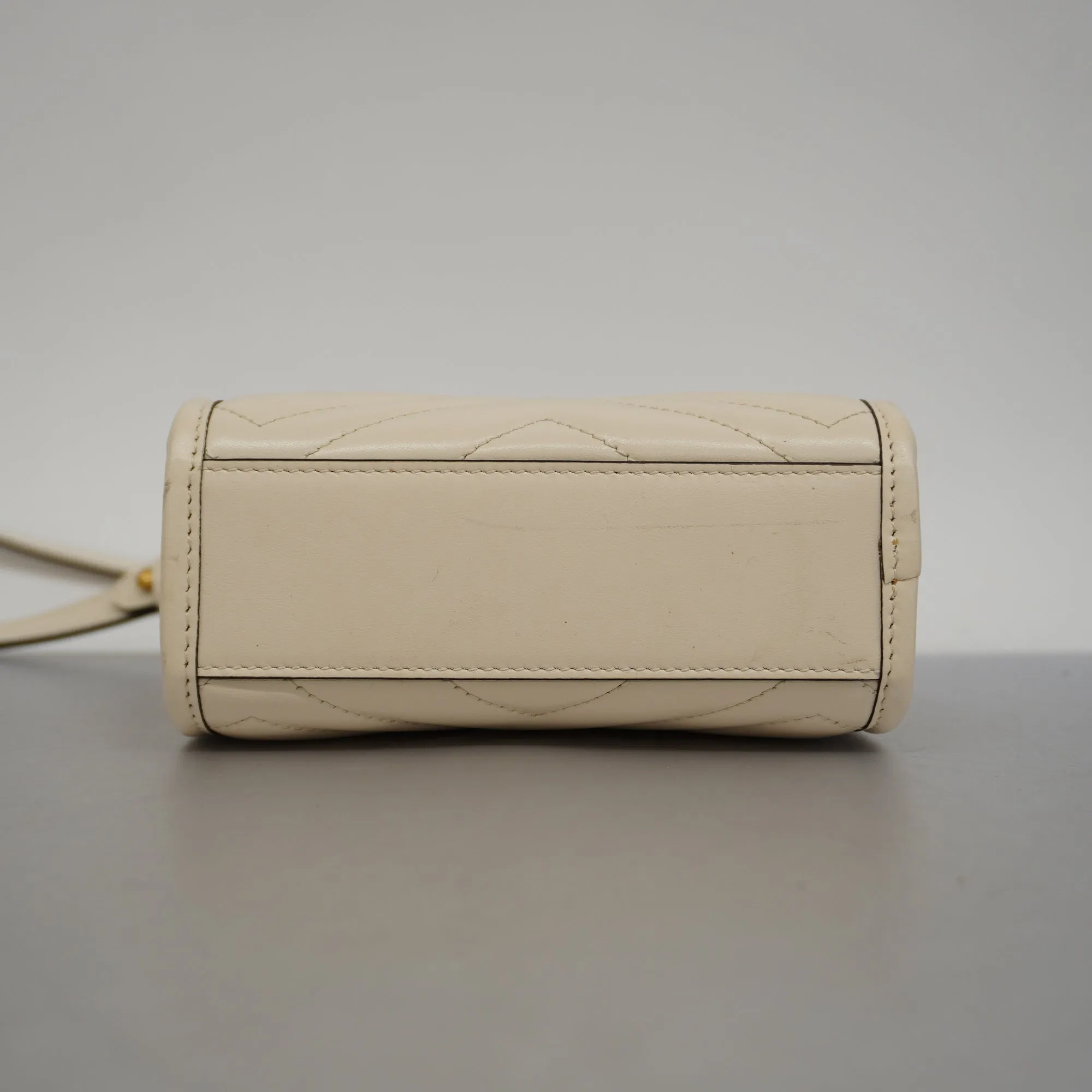 GUCCIAuth  GG Marmont 2WAY Bag 696123 Women's Leather Handbag,Shoulder Bag Ivory