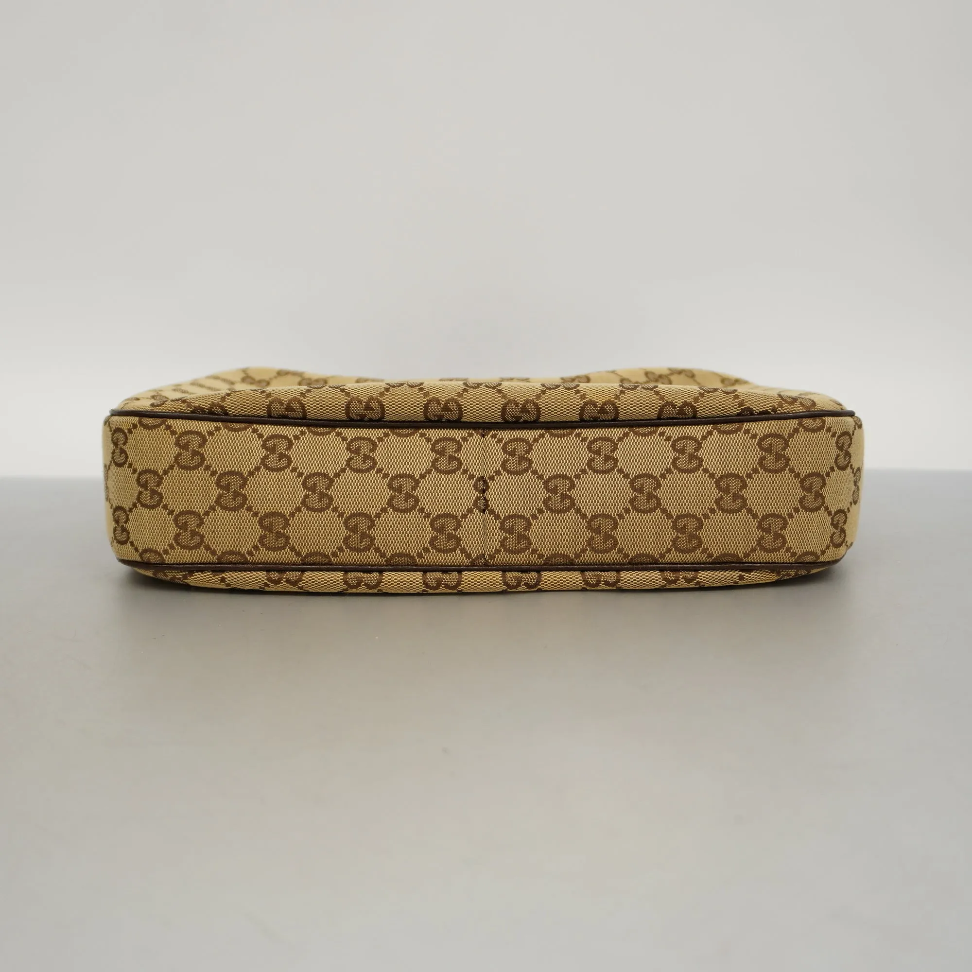 GUCCIAuth  Sherry Line Shoulder Bag 145757 Women's GG Canvas Beige,Brown