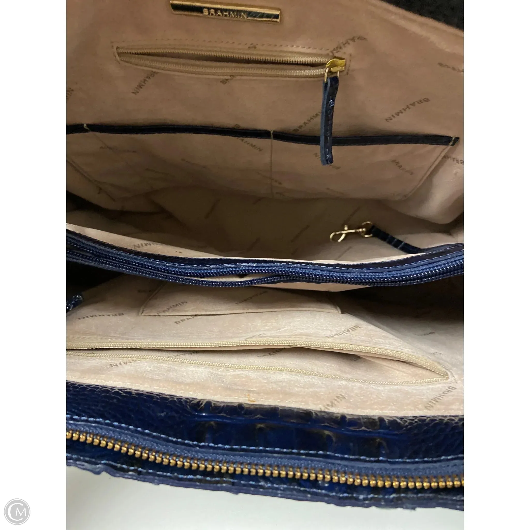 Handbag Designer By Brahmin, Size: Large