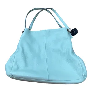 Handbag Designer By Coach In Green & Grey, Size:Large