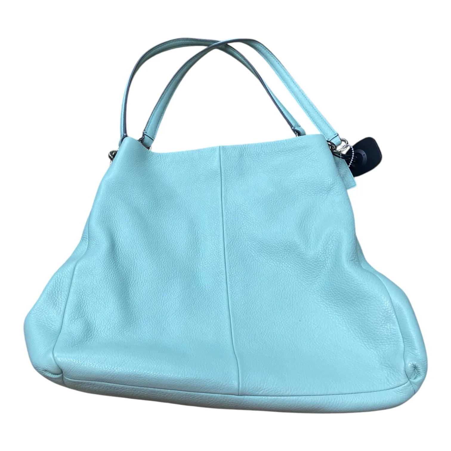 Handbag Designer By Coach In Green & Grey, Size:Large