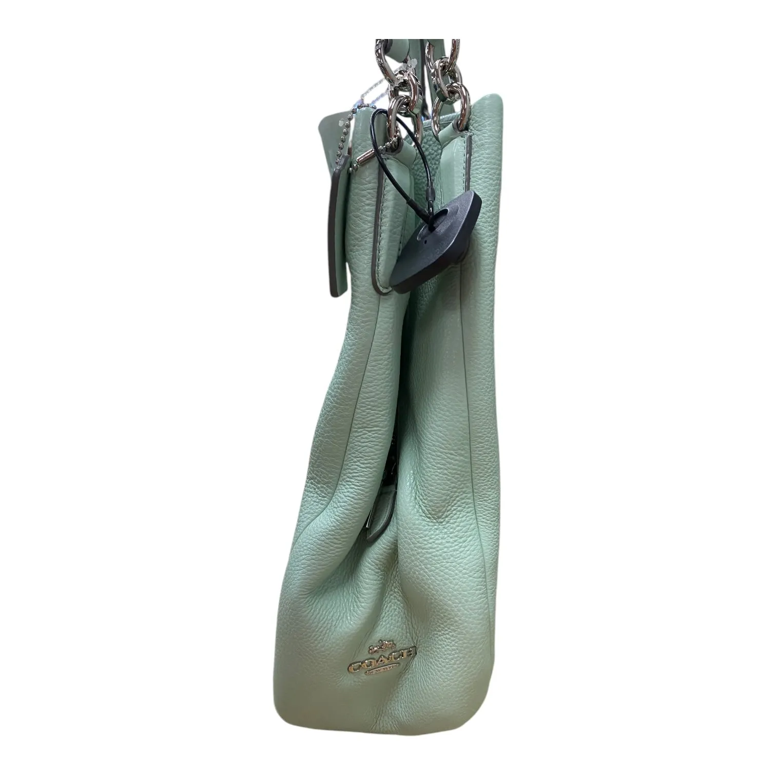 Handbag Designer By Coach In Green & Grey, Size:Large