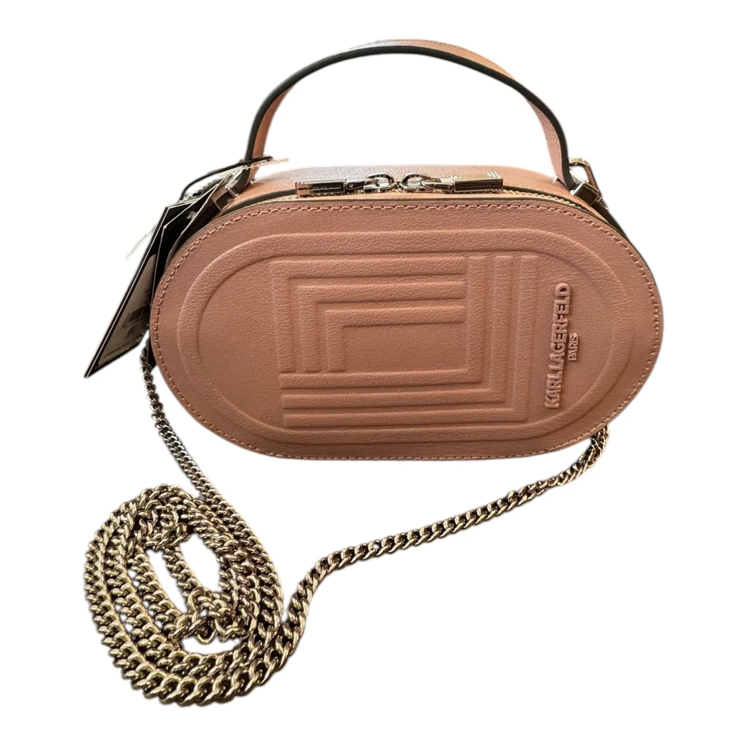 Handbag Designer By Karl Lagerfeld In Mauve, Size:Small