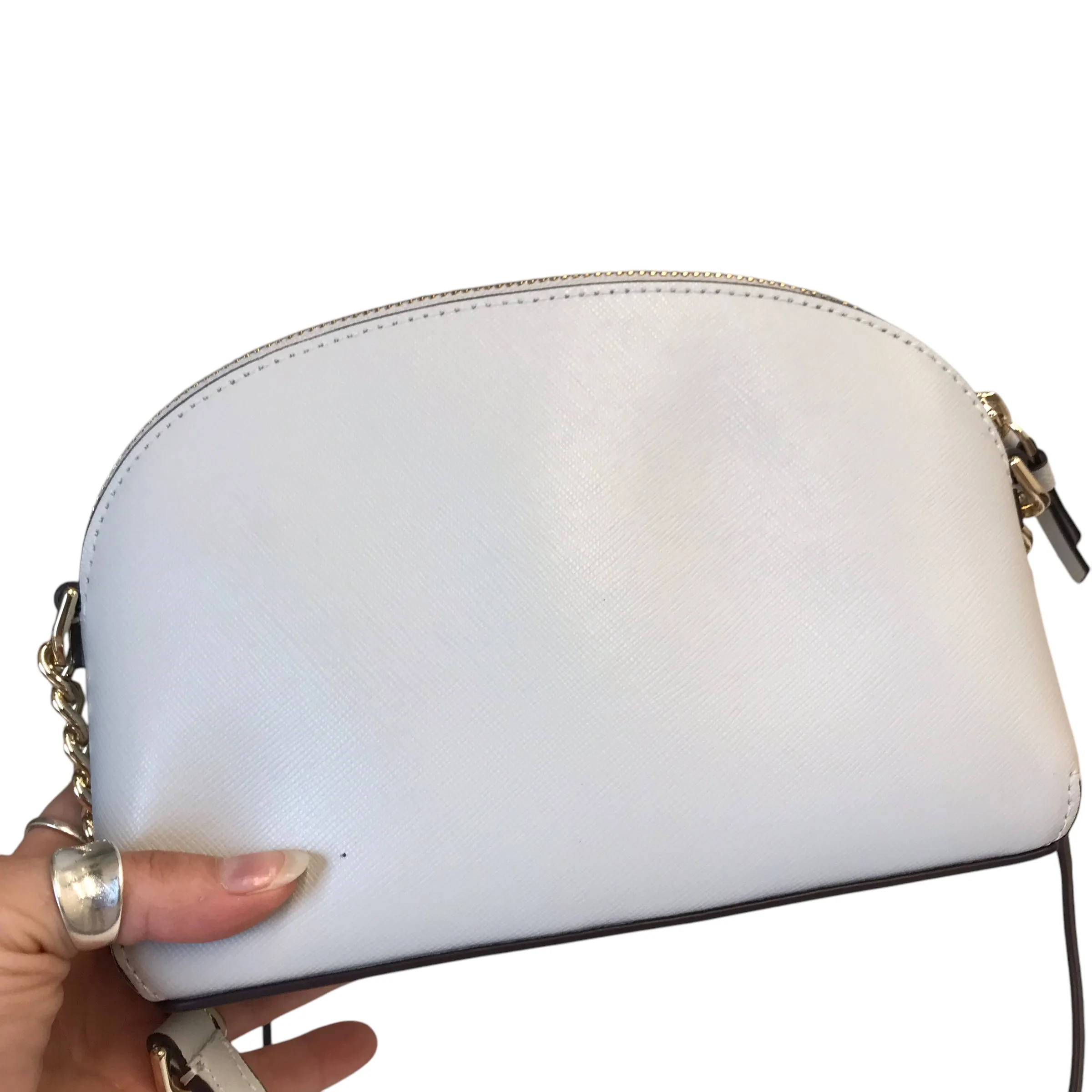 Handbag Designer By Kate Spade In Grey, Size:Small