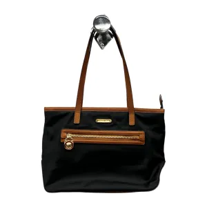 Handbag Designer By Michael Kors In Black & Tan, Size:Large