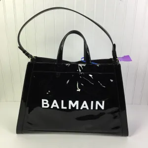 Handbag Luxury Designer By Balmain In Black, Size:Large