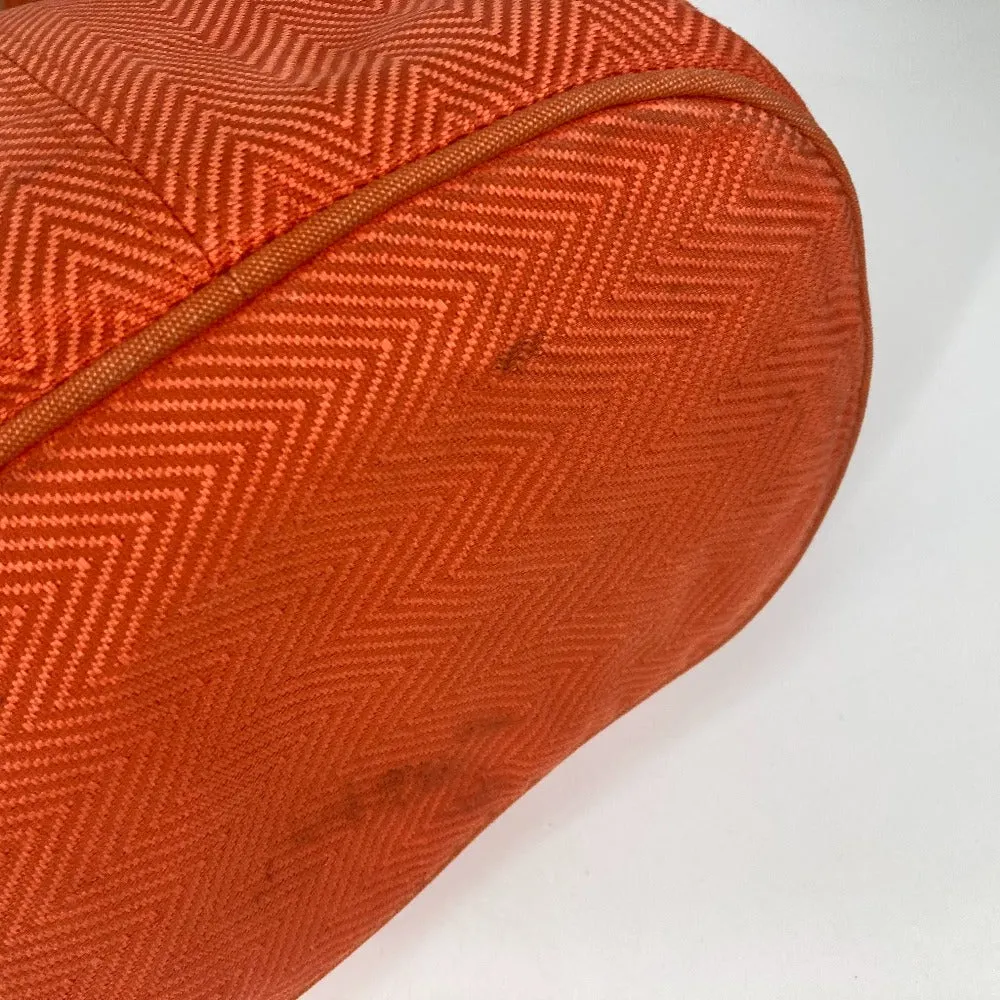 HERMES Shoulder Bag canvas Orange Shoulder Tote Bag Beach Bag Paniedo Plat Rouge PM Women Used