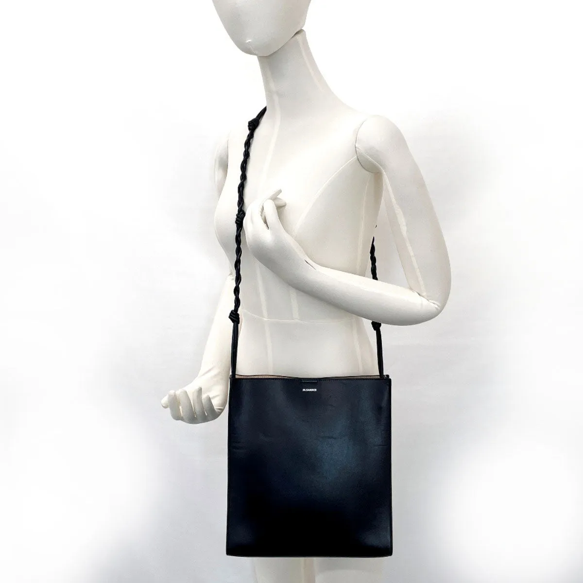 JIL SANDER Shoulder Bag J07WG0023P4841001 leather black Tangle