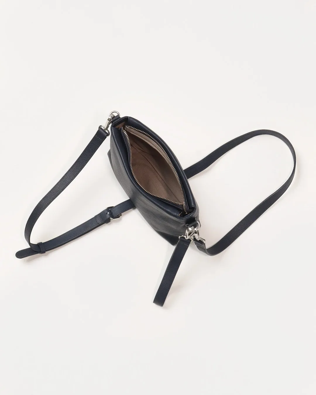 Joni Leather Crossbody - Navy
