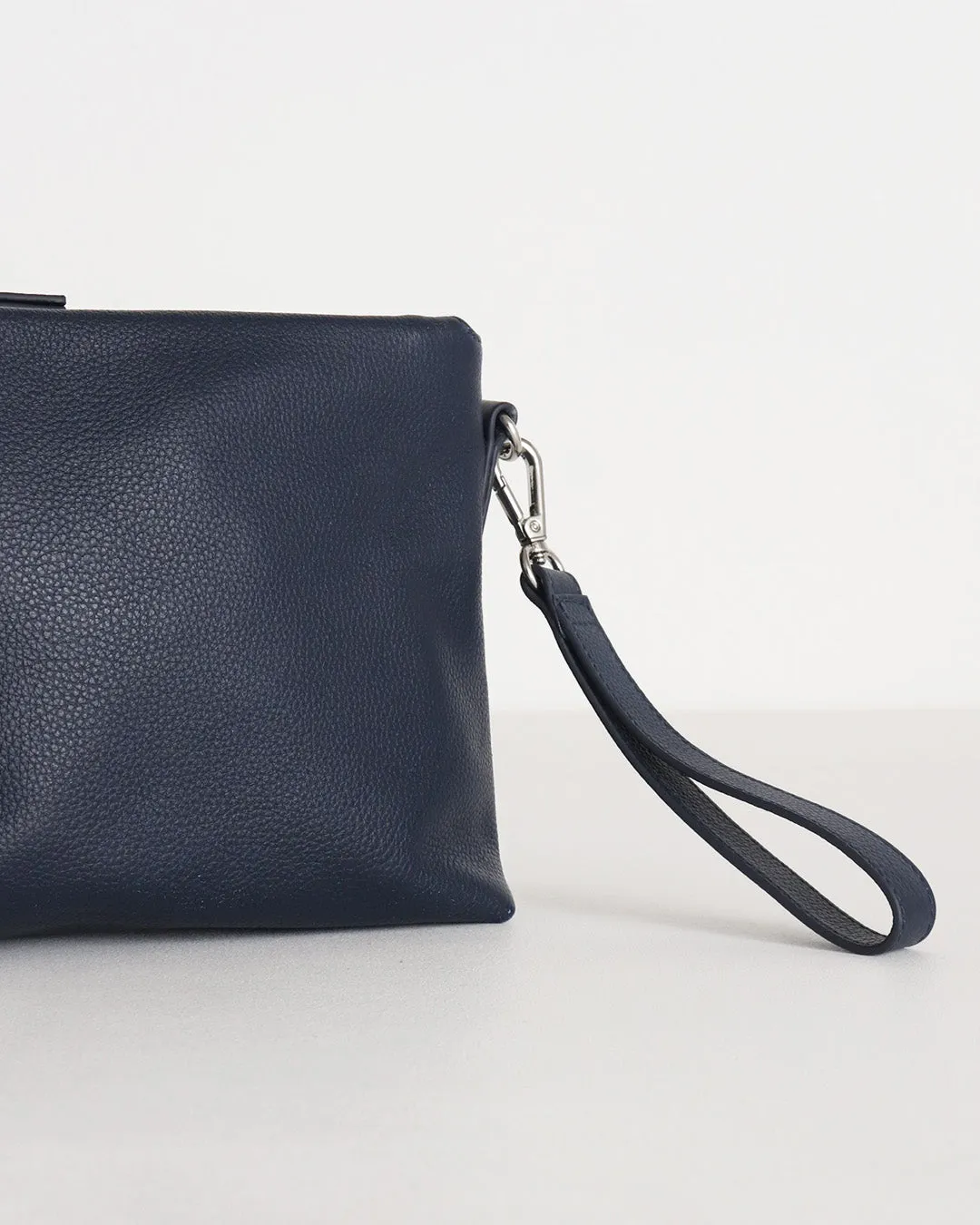 Joni Leather Crossbody - Navy