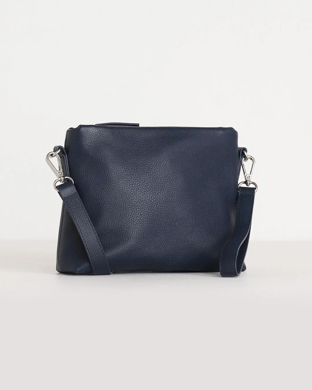 Joni Leather Crossbody - Navy