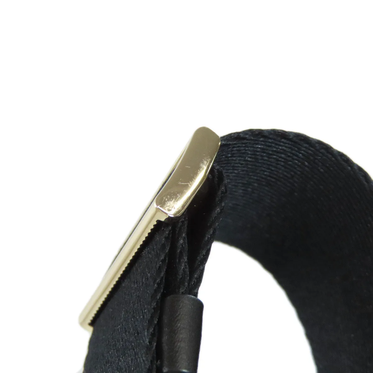 Kate Spade Shoulder Bag leather black logo Women Used