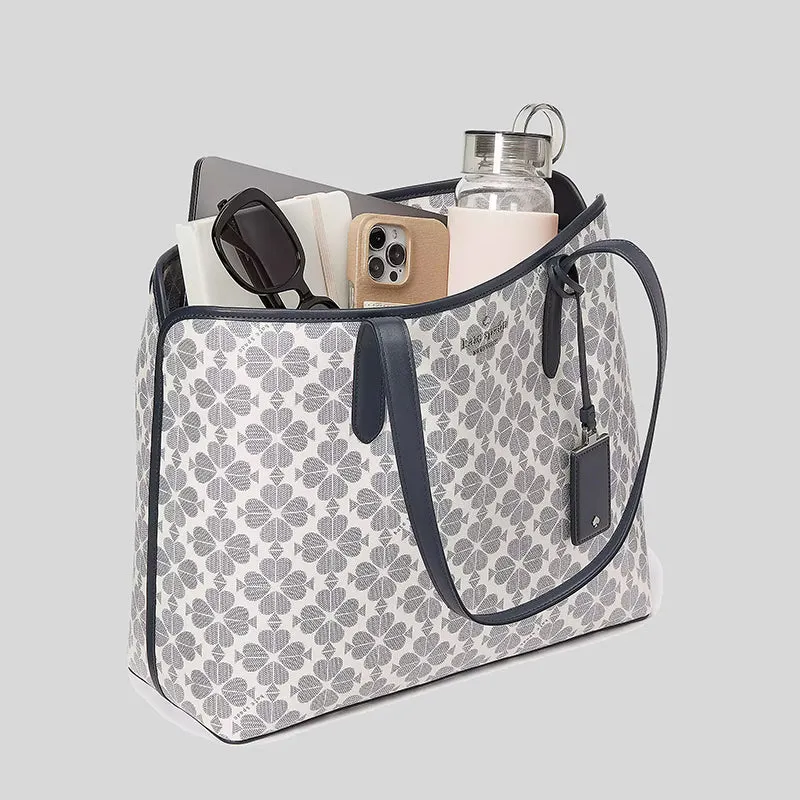 KATE SPADE Spade Flower PVC Tote Black Multi KG086