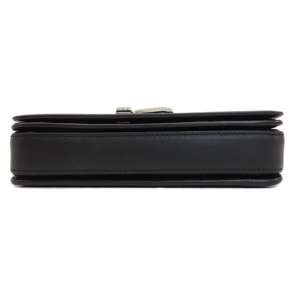 KENZO Shoulder Bag leather black 2WAY Women Used