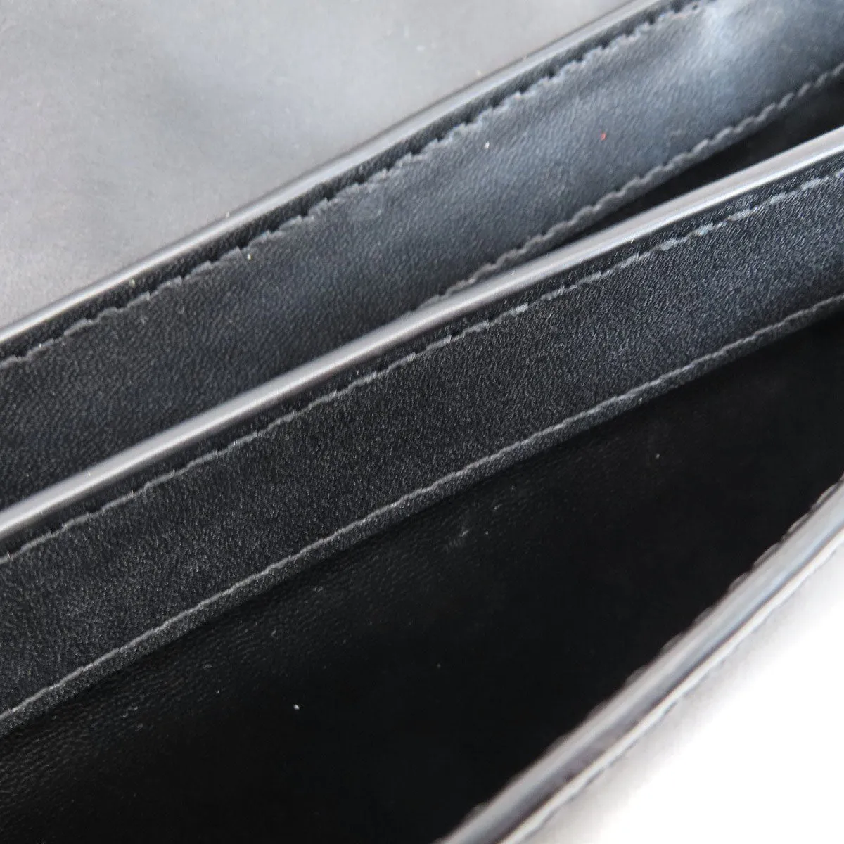 KENZO Shoulder Bag leather black 2WAY Women Used