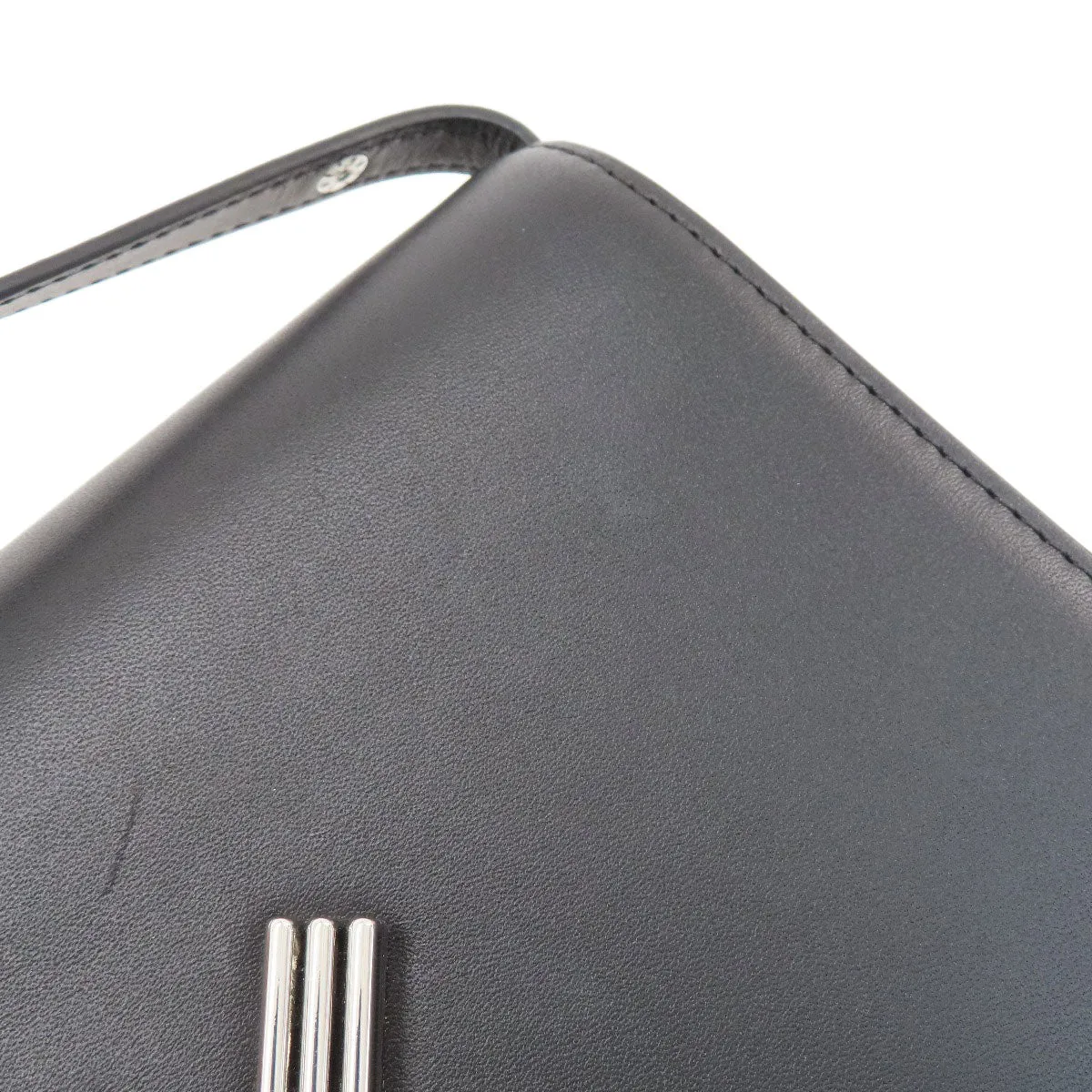 KENZO Shoulder Bag leather black 2WAY Women Used