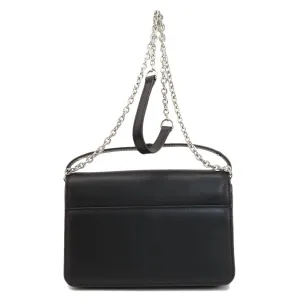 KENZO Shoulder Bag leather black 2WAY Women Used