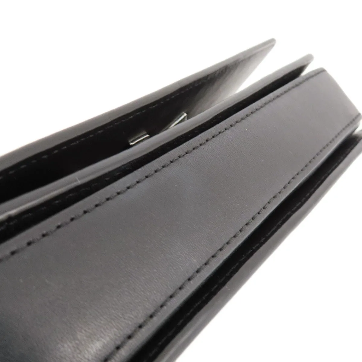 KENZO Shoulder Bag leather black 2WAY Women Used