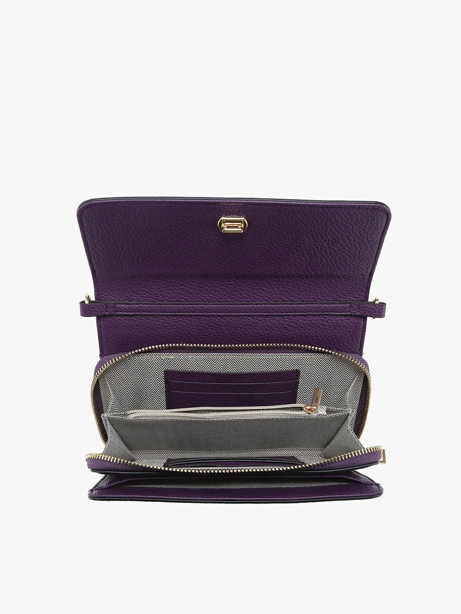 Lauryn Vegan Push-Lock Crossbody