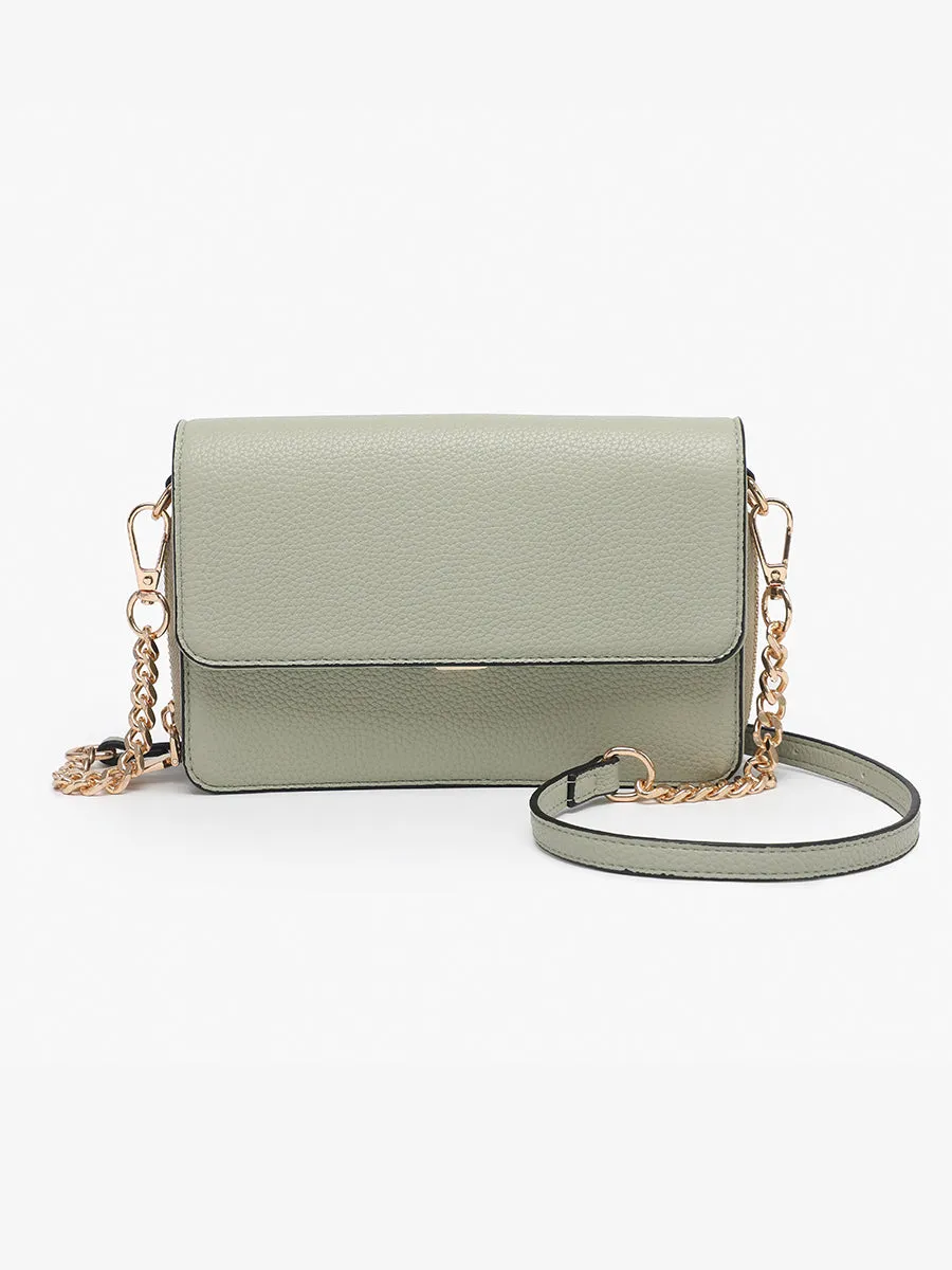 Lauryn Vegan Push-Lock Crossbody