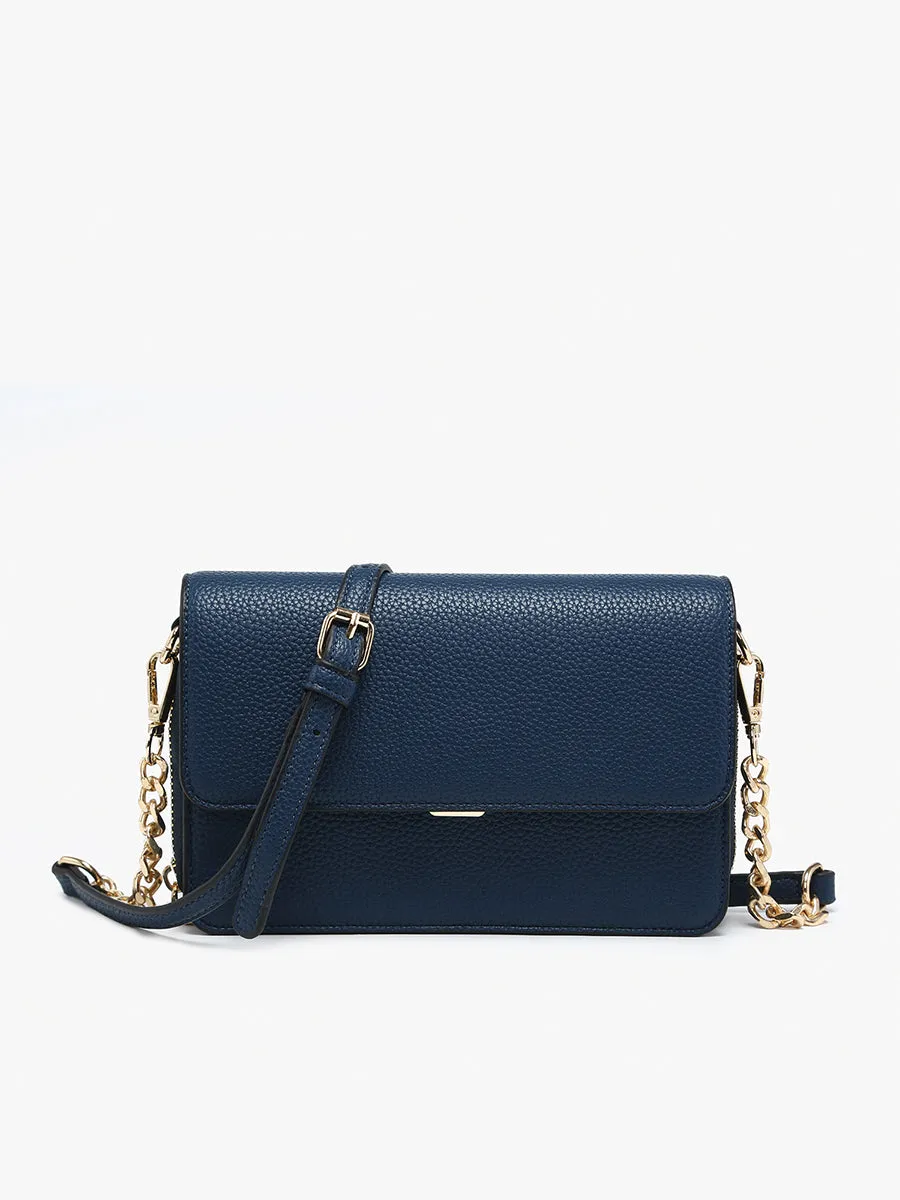 Lauryn Vegan Push-Lock Crossbody