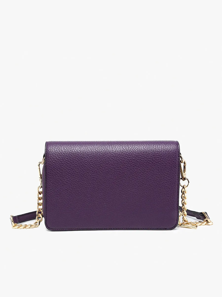 Lauryn Vegan Push-Lock Crossbody
