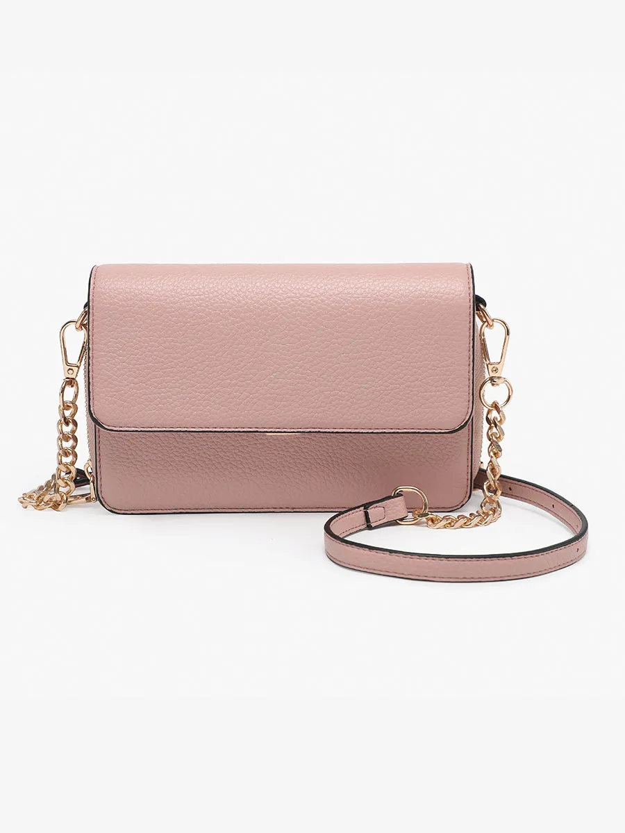 Lauryn Vegan Push-Lock Crossbody