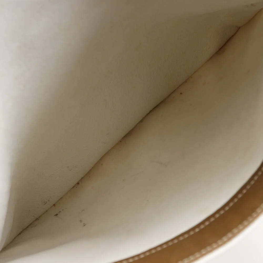 LOEWE Shoulder Bag PVC, Leather white anagram