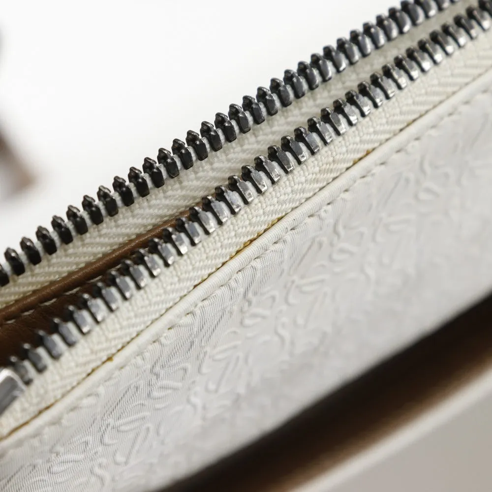 LOEWE Shoulder Bag PVC, Leather white anagram