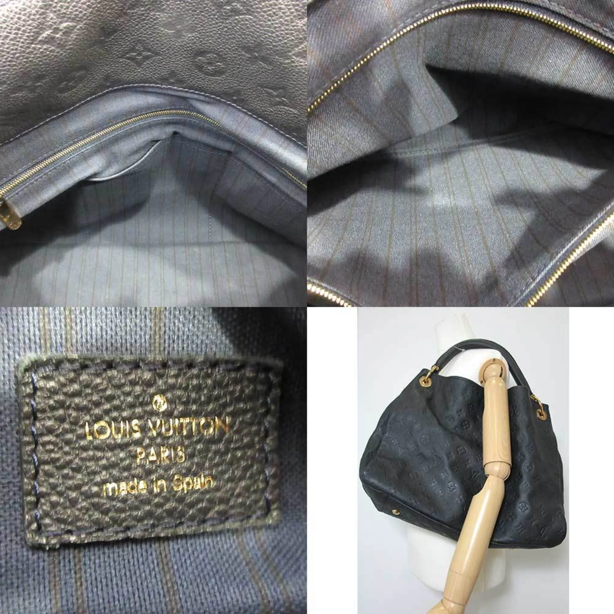 Louis Vuitton Bag Artie MM Amphini Dark Navy One Shoulder Semi-shoulder Women's Monogram Amplant M93448