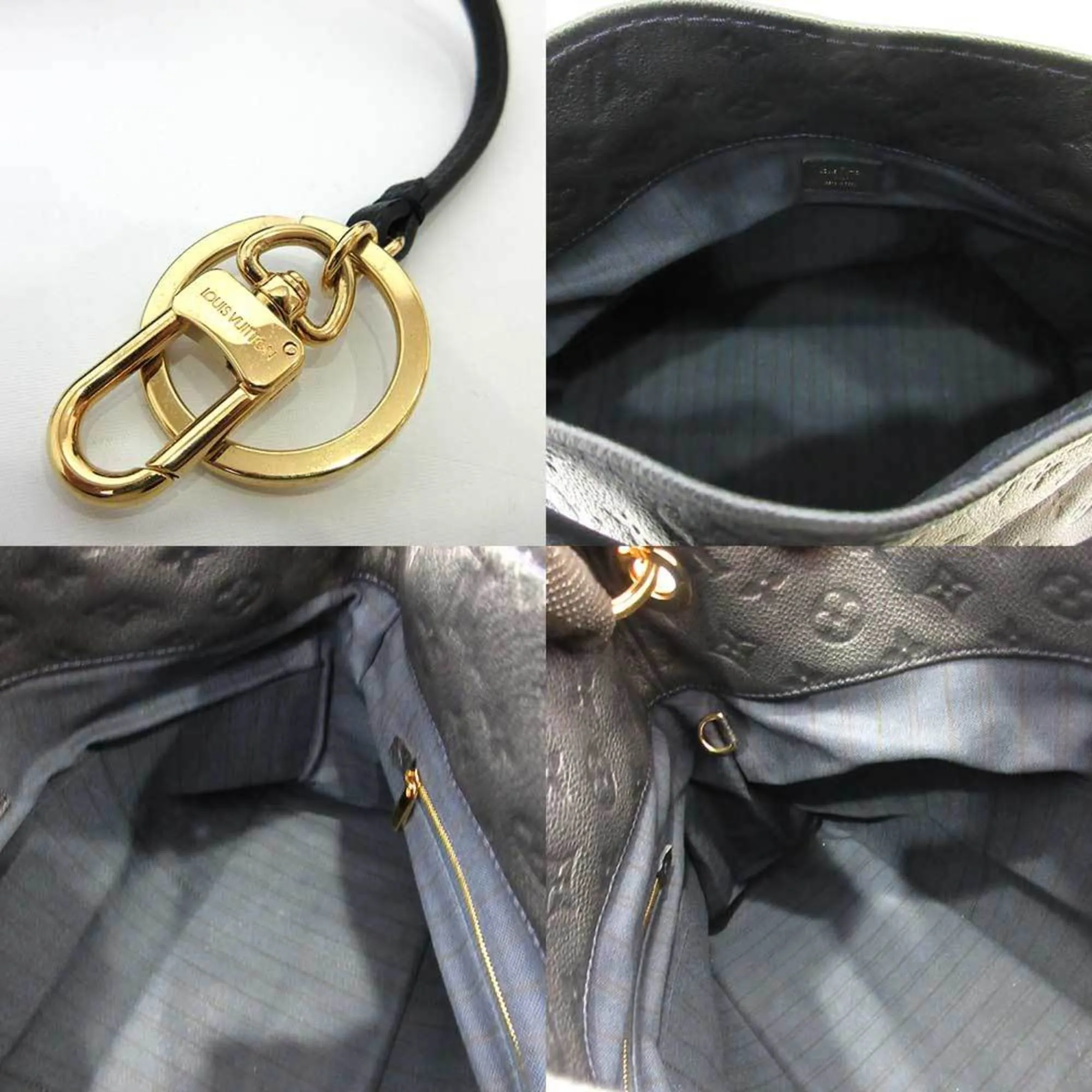 Louis Vuitton Bag Artie MM Amphini Dark Navy One Shoulder Semi-shoulder Women's Monogram Amplant M93448