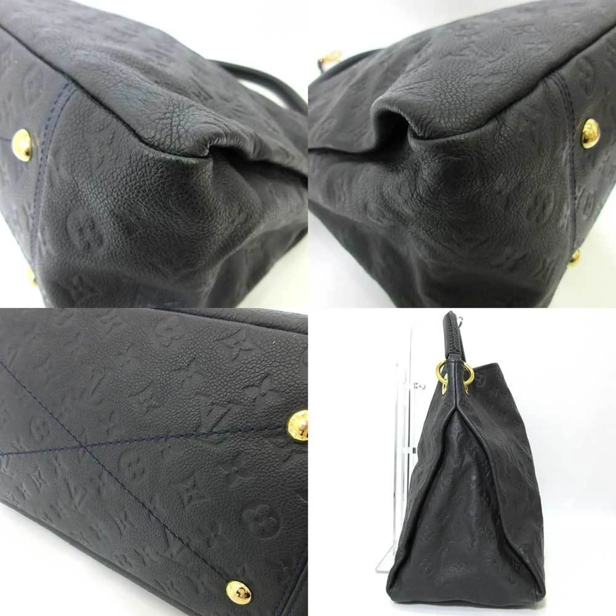 Louis Vuitton Bag Artie MM Amphini Dark Navy One Shoulder Semi-shoulder Women's Monogram Amplant M93448