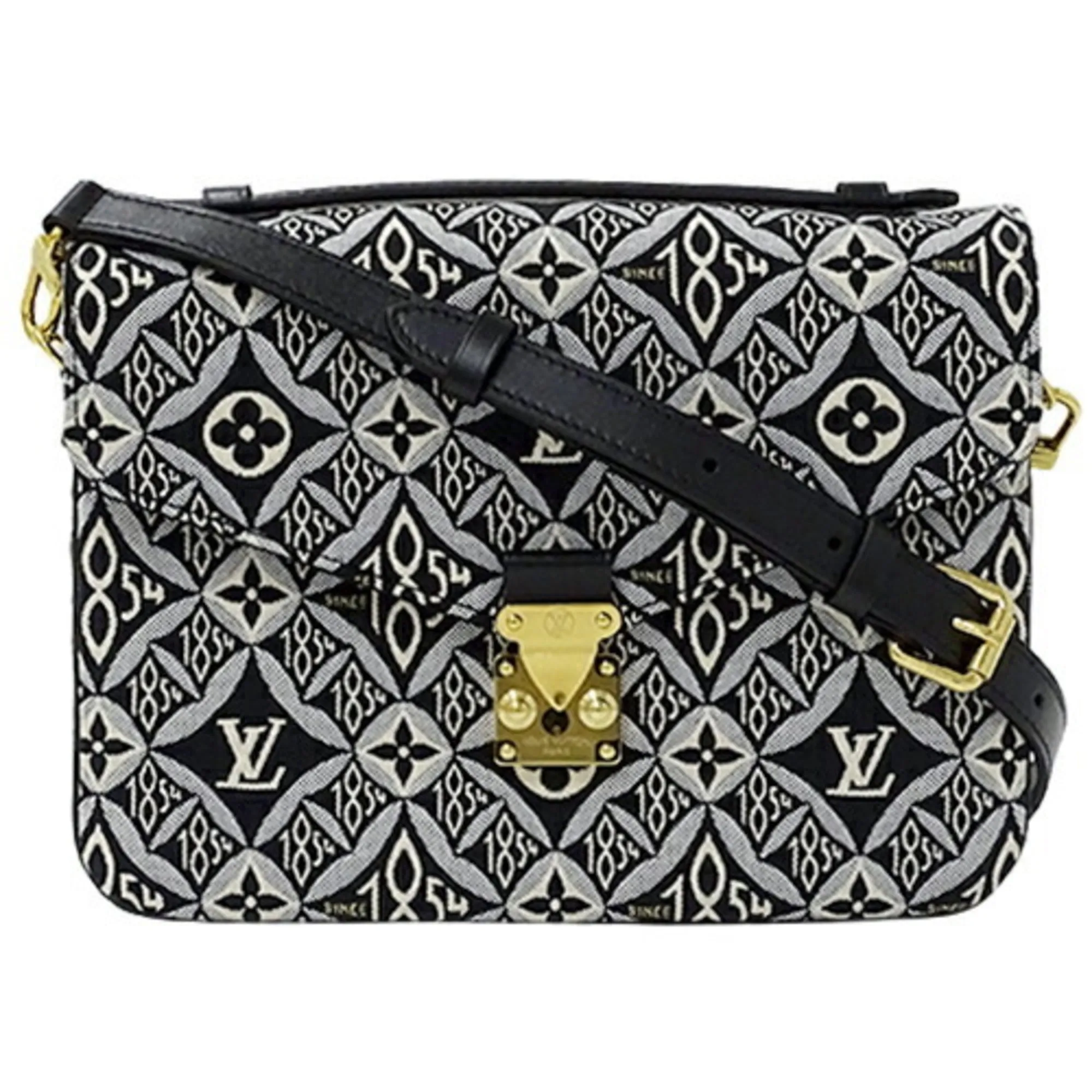 LOUIS VUITTON Bag Monogram Jacquard SINCE 1854 Ladies Handbag Shoulder Pochette Metis MM Gray M57272 2020 Collection
