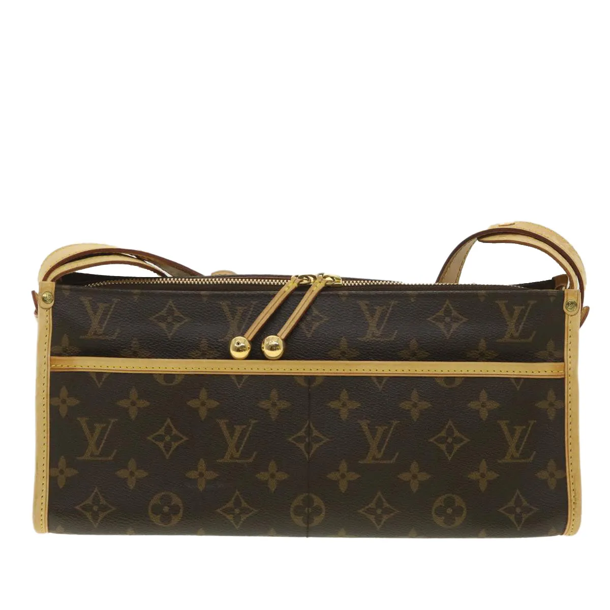 Louis Vuitton Brown Canvas Popincourt shoulder bag