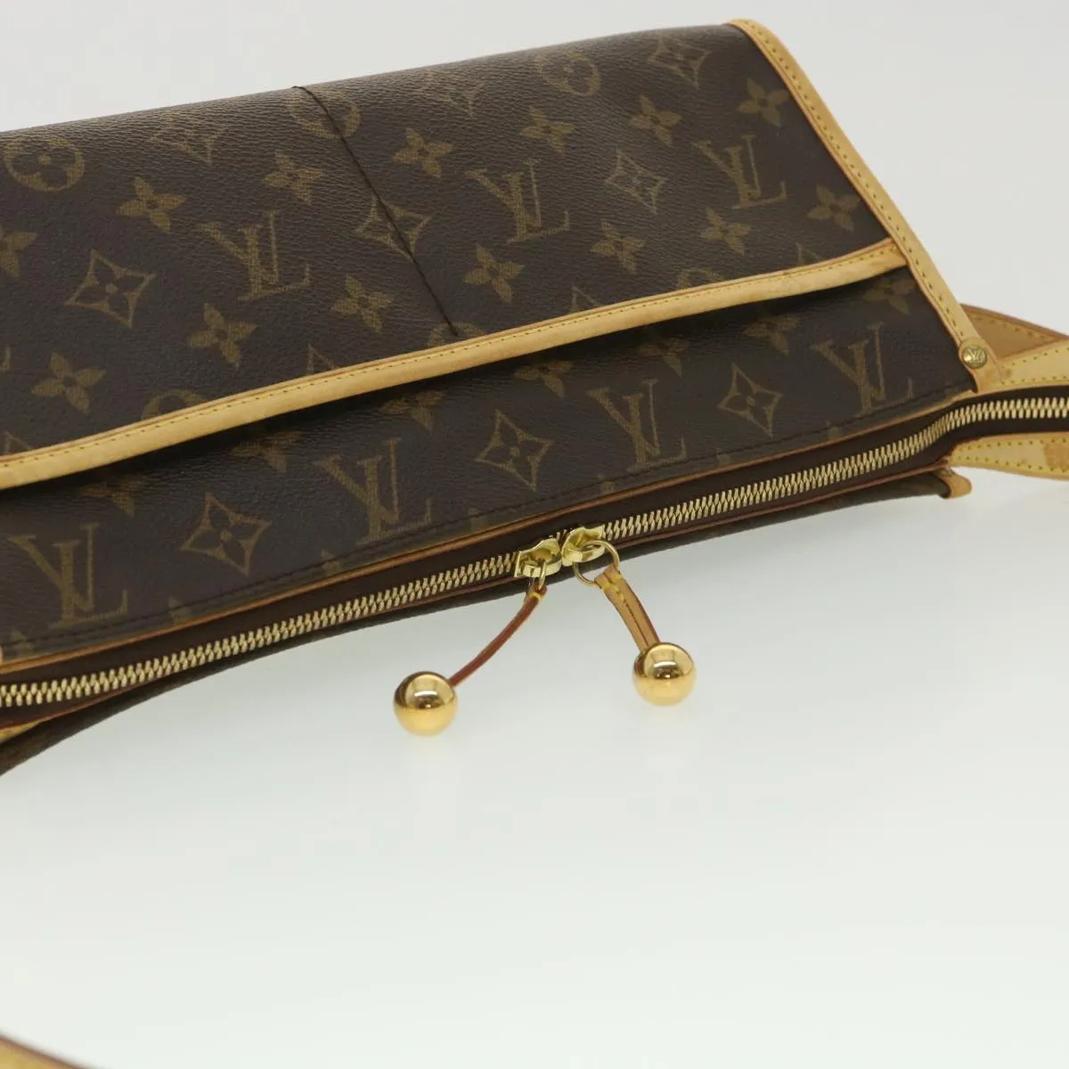 Louis Vuitton Brown Canvas Popincourt shoulder bag