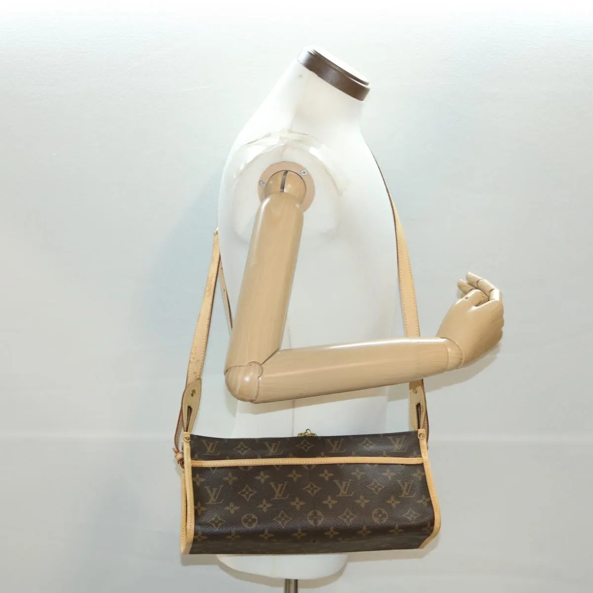 Louis Vuitton Brown Canvas Popincourt shoulder bag