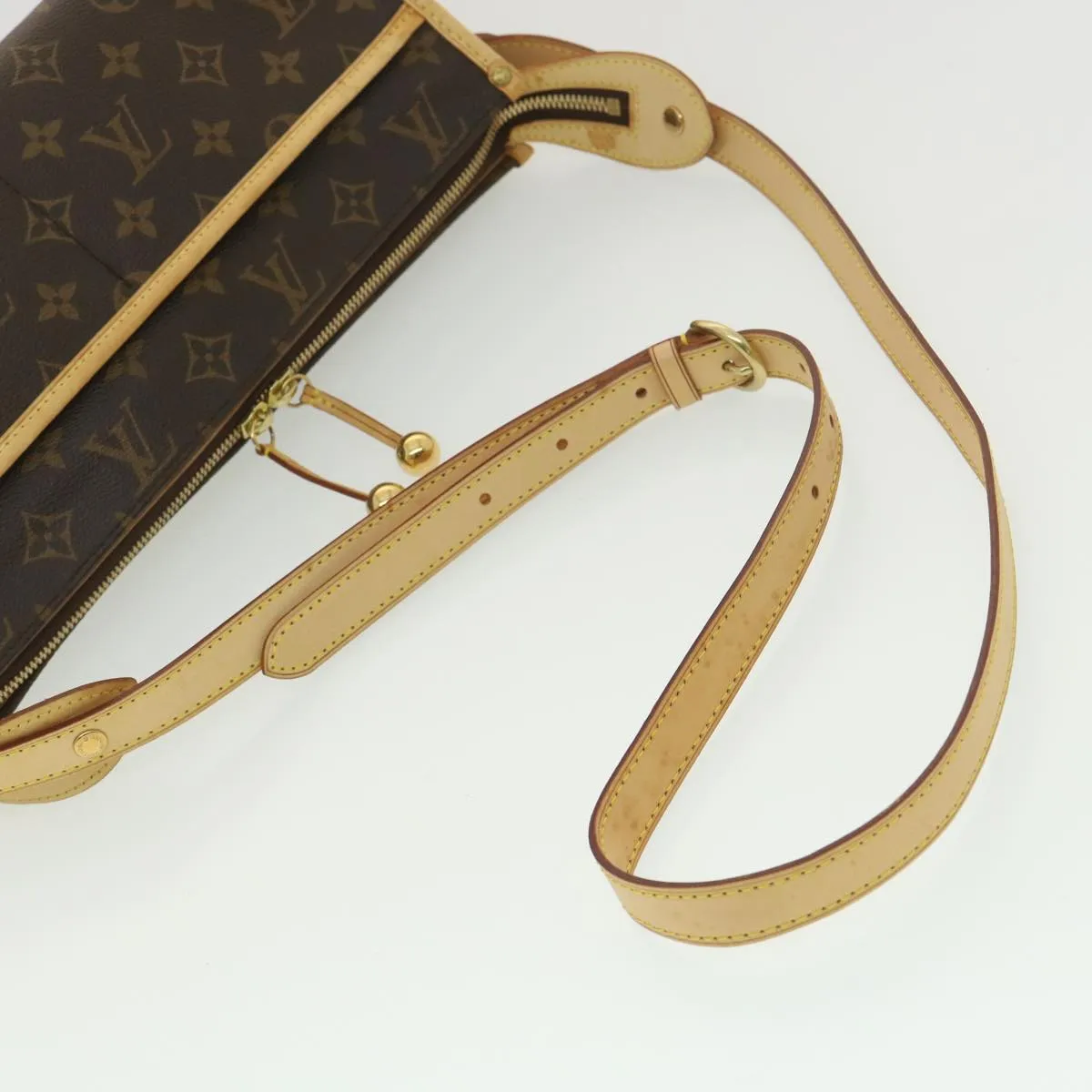 Louis Vuitton Brown Canvas Popincourt shoulder bag